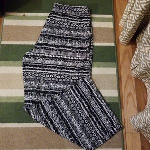 Black and white pants